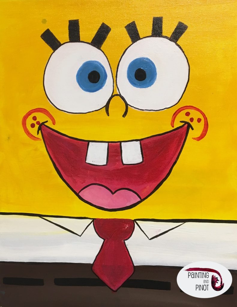 MOMMY AND ME PAINTING CLASS: “Spongebob” | Painting and Pinot